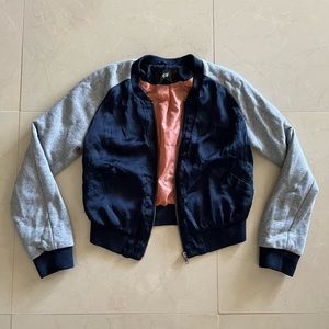 H&M crop bomber jacket